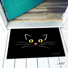 Állatos lábtörlő - Fekete cicás 