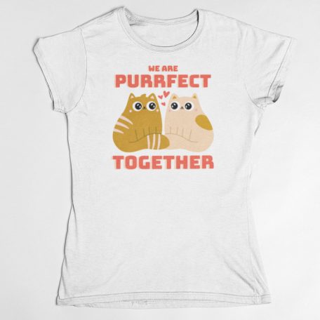 We are purrfect női póló