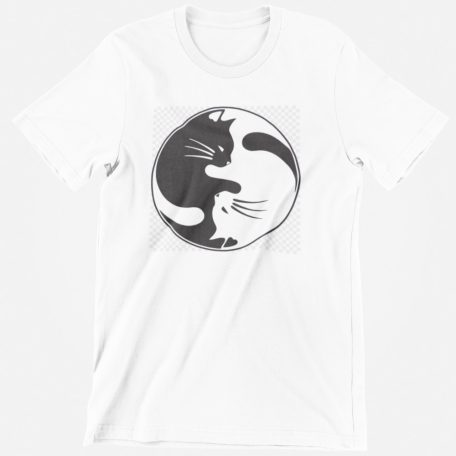 Yin Yang cica férfi póló