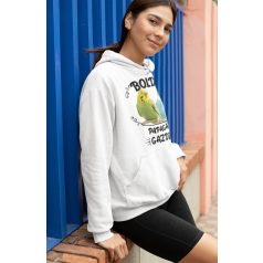 Boldog papagáj gazdi pulóver