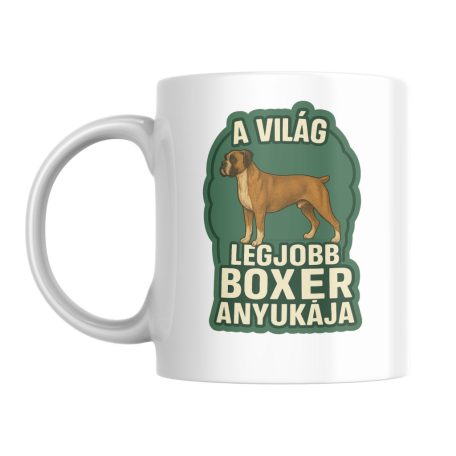 A világ legjobb boxer anyukája bögre