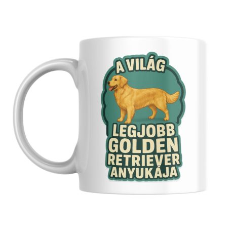 A világ legjobb golden retriever anyukája bögre
