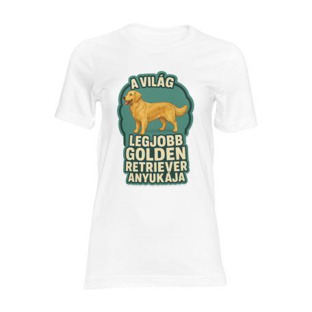 A világ legjobb golden retriever anyukája női póló
