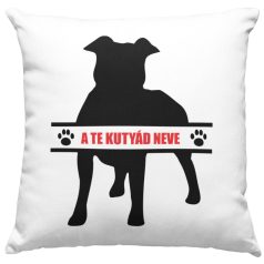 Amerikai pitbull egyedi neves párna