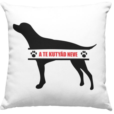 Angol pointer egyedi neves párna