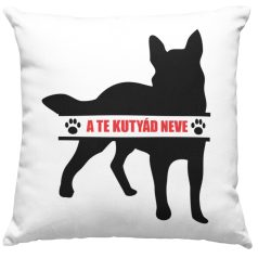 Ausztrál juhászkutya egyedi neves párna