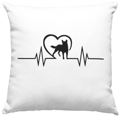 Ausztrál pásztorkutya heartbeat párna