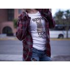 Boldog cica gazdi női póló