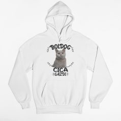 Boldog cica gazdi pulóver