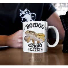 Boldog gekkó gazdi bögre