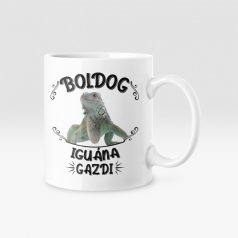 Boldog iguána gazdi bögre