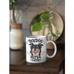 Boldog kutya gazdi bögre