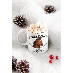 Boldog ló gazdi bögre