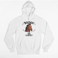 Boldog ló gazdi pulover