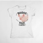 Boldog malac gazdi női póló