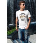 Boldog nyuszi gazdi férfi póló