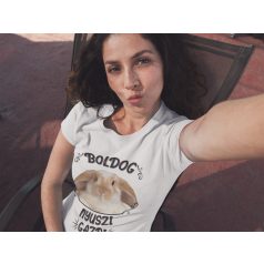 Boldog nyuszi gazdi női póló