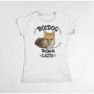 Boldog róka gazdi női póló