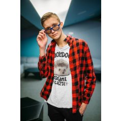 Boldog süni gazdi férfi póló