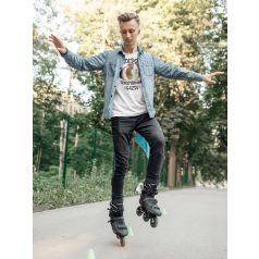 Boldog tengerimalac gazdi férfi póló