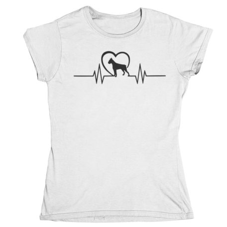 Boxer heartbeat női póló