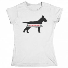 Bullterrier egyedi neves női póló