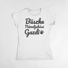 Büszke németjuhász gazdi női póló