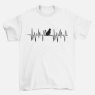 Cica Heartbeat férfi póló