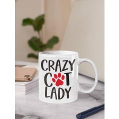 Crazy cat lady bögre