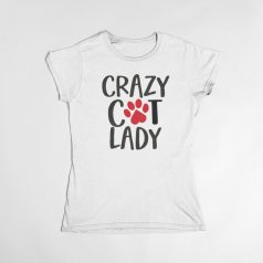 Crazy cat lady női póló