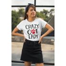 Crazy cat lady női póló