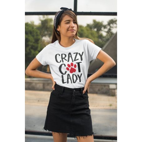 Crazy cat lady női póló
