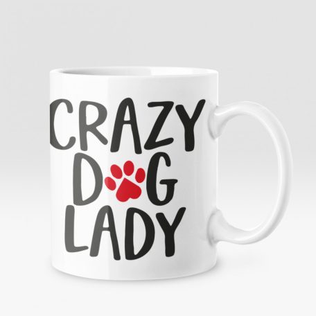 Crazy dog lady bögre