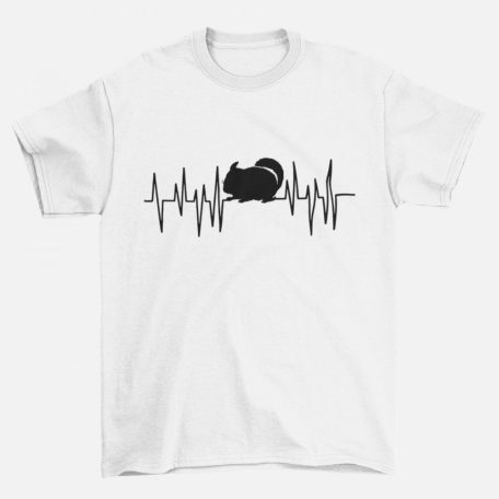 Csincsilla Heartbeat férfi póló