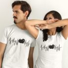 Csincsilla Heartbeat férfi póló