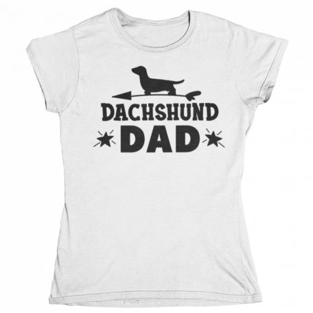 Dachshund dad női póló