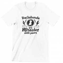 Dachshund are miracles with paws férfi póló