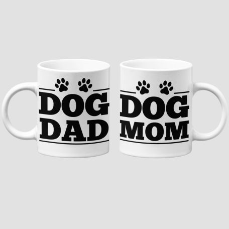 Dog mm and Dad páros bögre