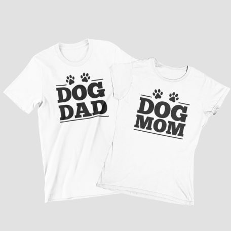 Dog mom and Dad páros póló