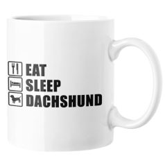 Eat sleep dachshund bögre