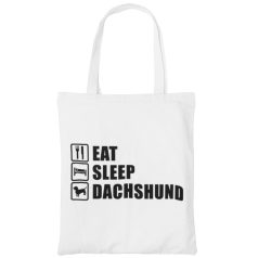 Eat sleep dachshund vászontáska