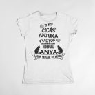 Én egy cicás anyuka vagyok... női póló