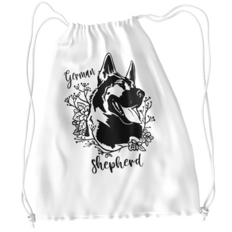 German shepherd flowers tornazsák