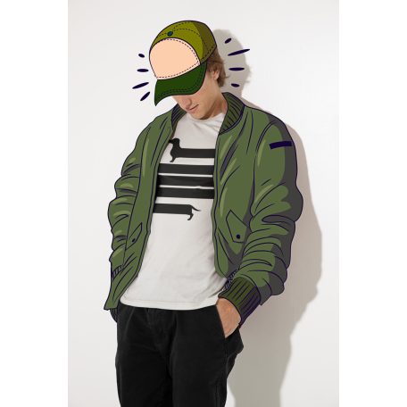 Hosszú tacsi férfi póló