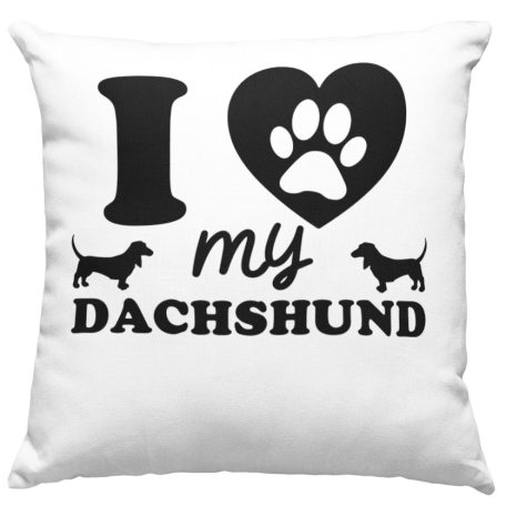 I love my dachshund with paw párna