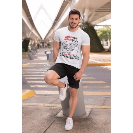 Iguanás szív iguanás lélek iguanám lesz amíg élek férfi póló