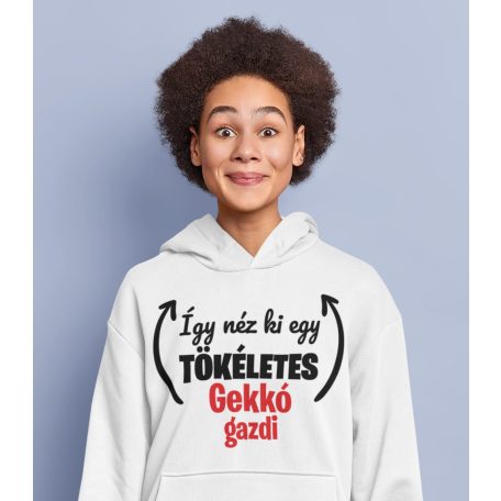 Így néz ki egy tökéletes gekkó gazdi pulóver