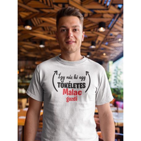 Így néz ki egy tökéletes malac gazdi férfi póló