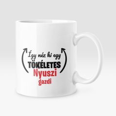 Így néz ki egy tökéletes nyuszi gazdi bögre