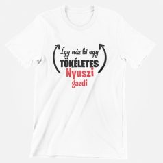 Így néz ki egy tökéletes nyuszi gazdi férfi póló